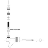 Faucet Lever | Brass